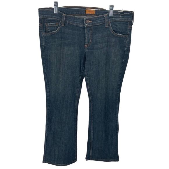 James Jeans Women's Dry Aged Bootcut Low Rise Dark Wash Denim Blue Size 32 - Picture 1 of 14